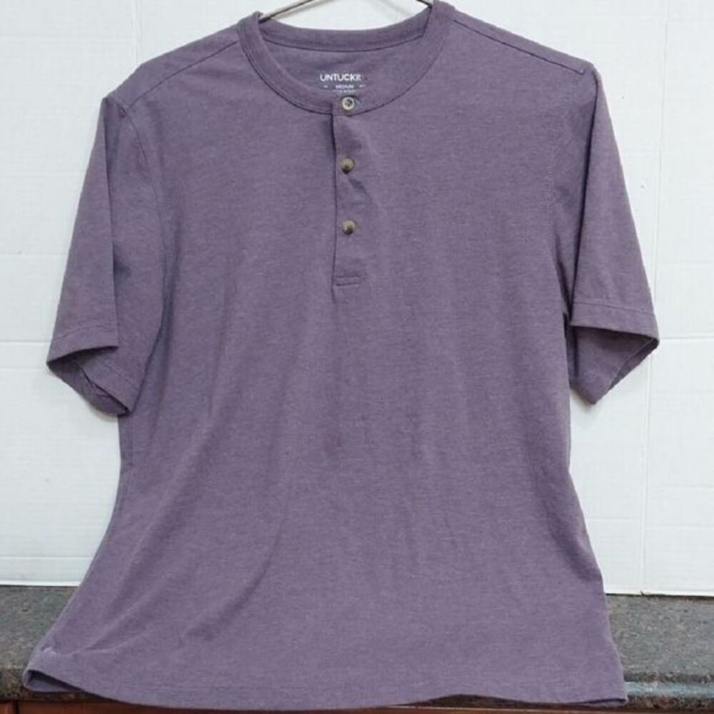 UNTUCKit Purple Crew Neck Short Sleeve Tee